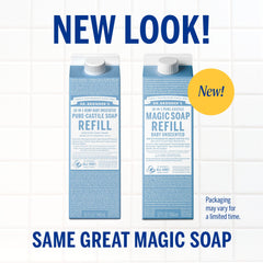 Unscented - Pure-Castile Magic Soap Refill