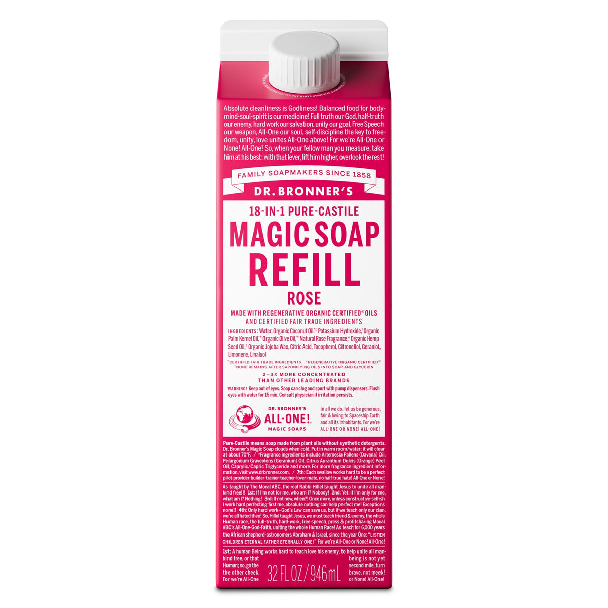 Rose - Pure-Castile Magic Soap Refill